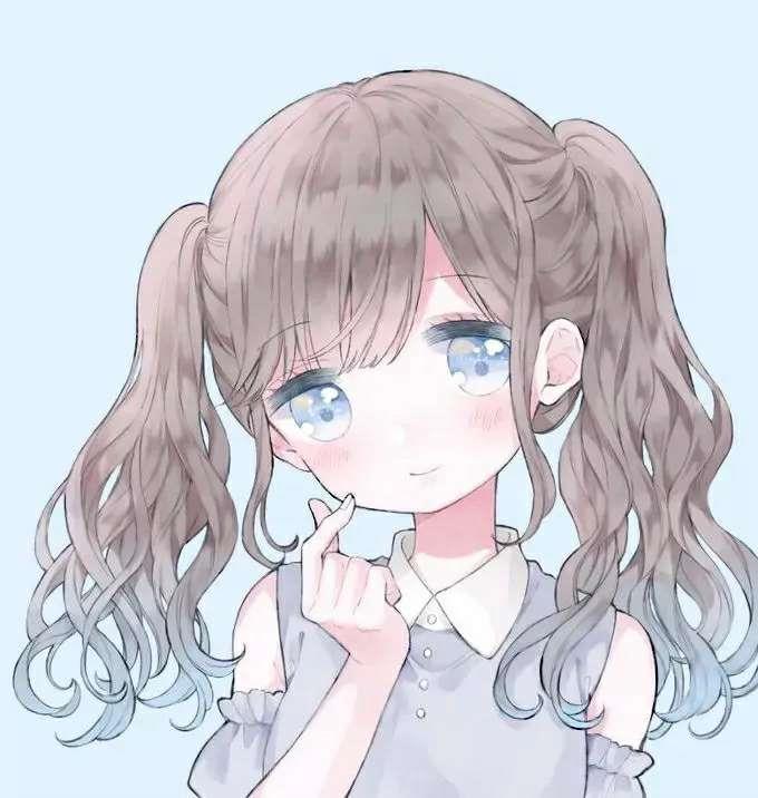 可爱动漫闺蜜 都是你，占据了我的心海，不留一丝空隙。头像图片