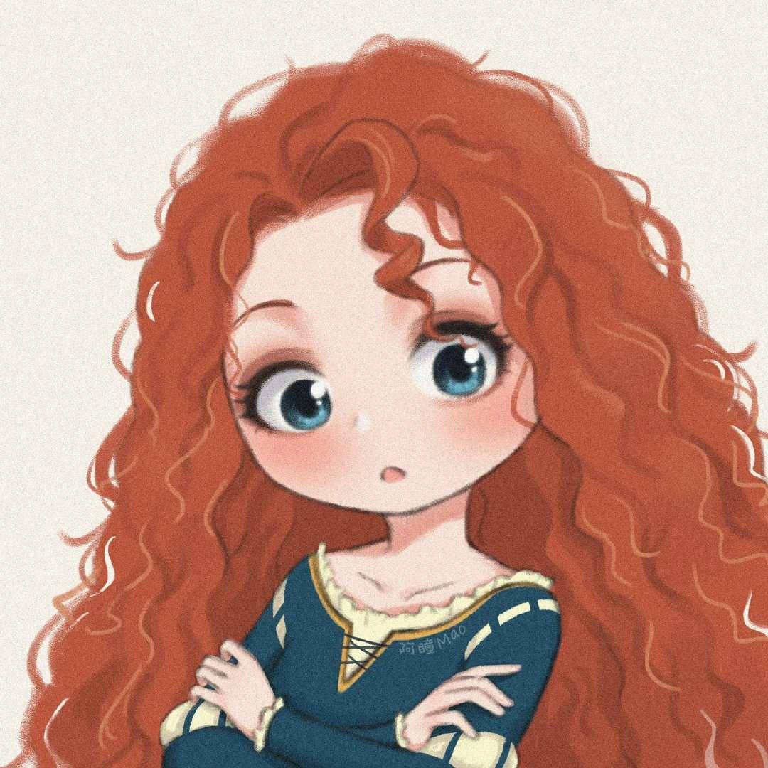 迪士尼公主手绘 可爱公主二期头像图片