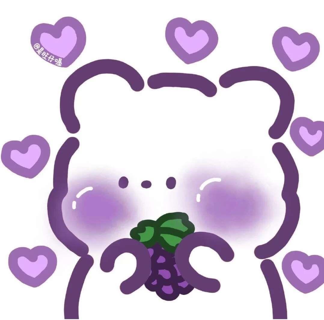 可爱水果小熊头像图片