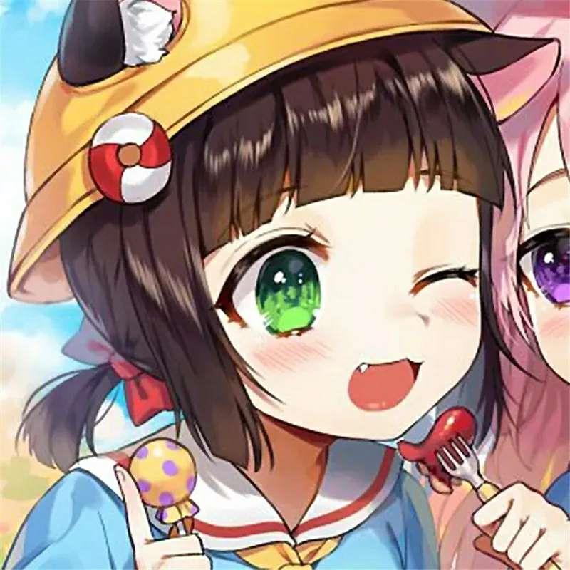 动漫闺蜜，动漫女生，唯美动漫头像图片