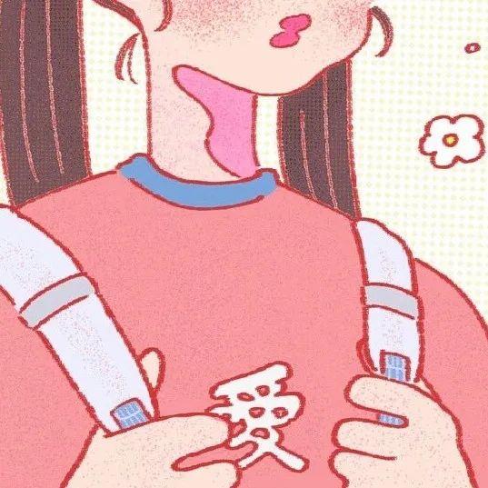 江孑 可爱卡通简笔画手绘部位少女头像图片