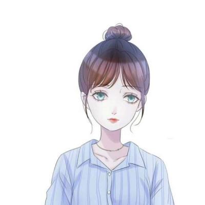 女生头像卡通可爱简单