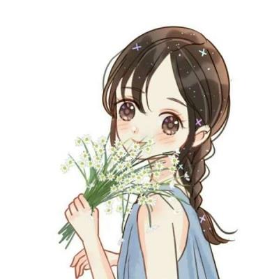 女生头像卡通可爱简单
