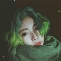 韩系原宿风彩色发型美女头像