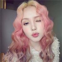 韩系原宿风彩色发型美女头像