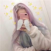 韩系原宿风彩色发型美女头像