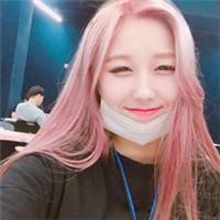 韩系原宿风彩色发型美女头像