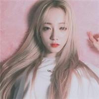 韩系原宿风彩色发型美女头像