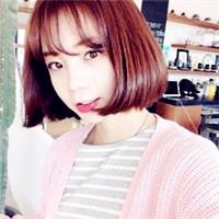 短发齐刘海韩国女生头像