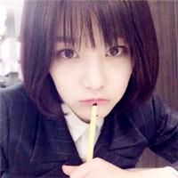 短发齐刘海韩国女生头像