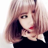 短发齐刘海韩国女生头像