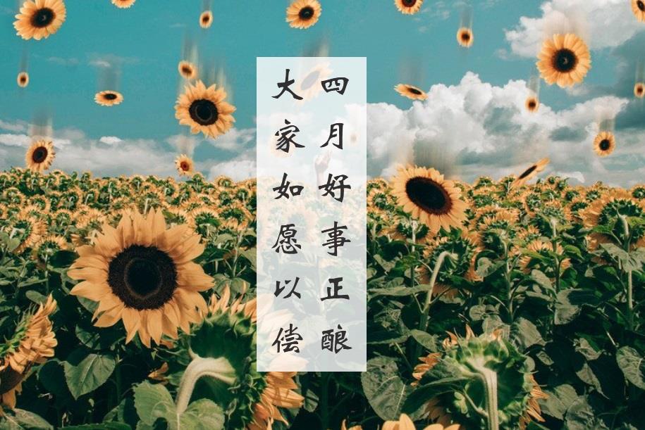 三月再见四月你好|唯美祝福图片带字