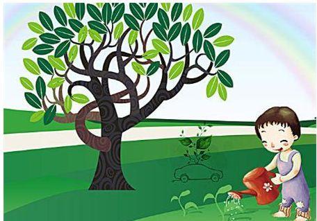 关于植树节的图片 植树节的图画