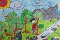 312植树节绘画图片 植树节图画作品
