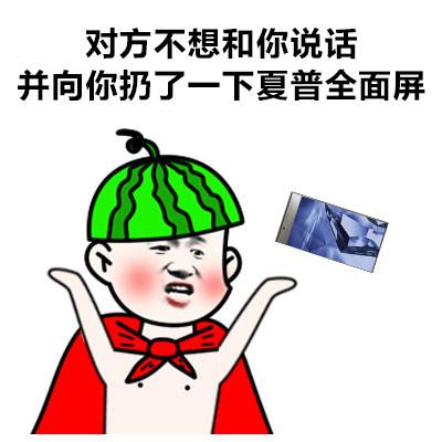 全面屏手机搞笑表情包图片