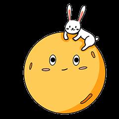 中秋节月饼兔子GIF表情包图片