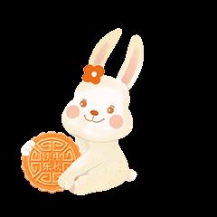 中秋节月饼月兔GIF表情包图片