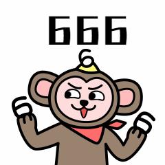 卡通/创意/666动物猴子表情包图片