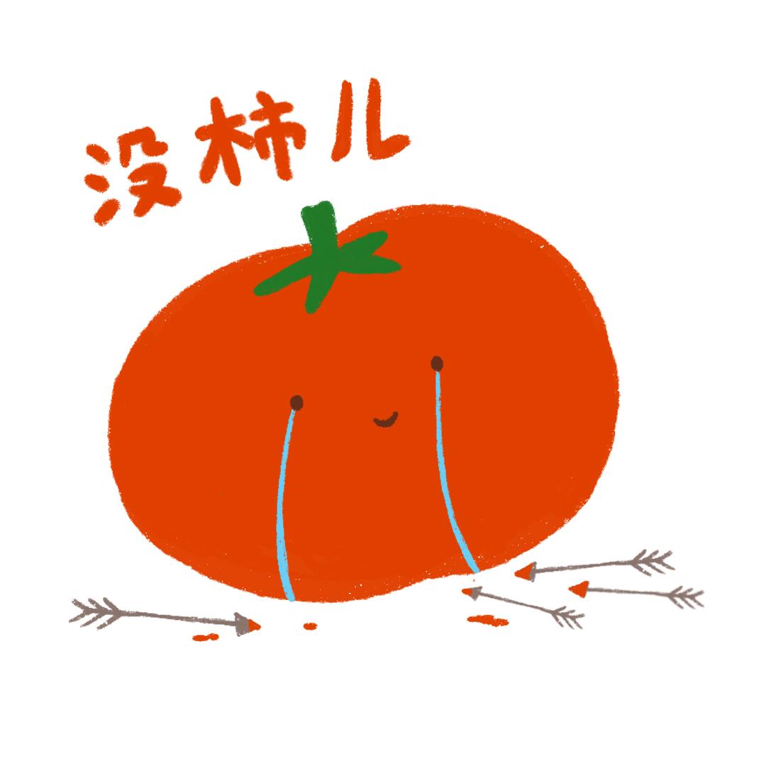 柿子水果表情包谐音热词趣味可爱图片