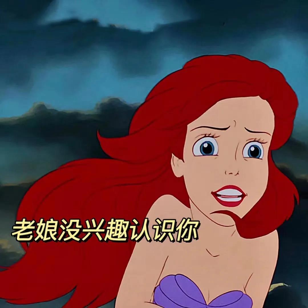 拽拽的迪士尼公主表情包图片，小仙女必备