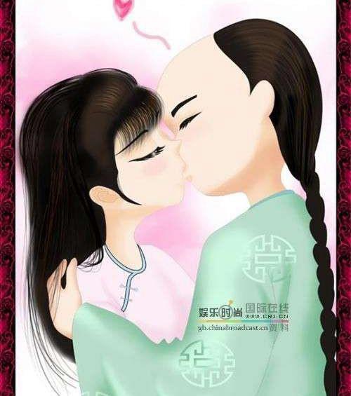卡通版的白蛇传白娘子和许仙幸福图片