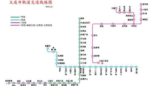 原创 大连市轨道交通线路图