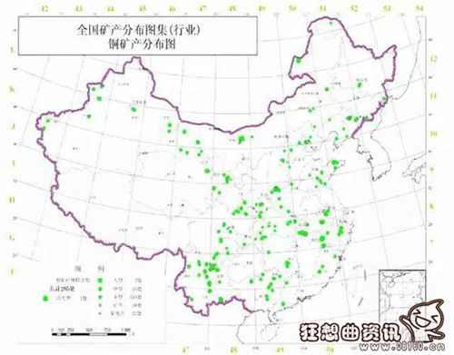 中国最新铜矿资源分布图