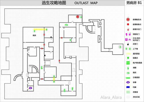 逃生Outlast 攻略地图