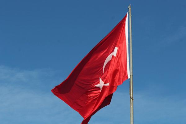 土耳其红色星月国旗图片