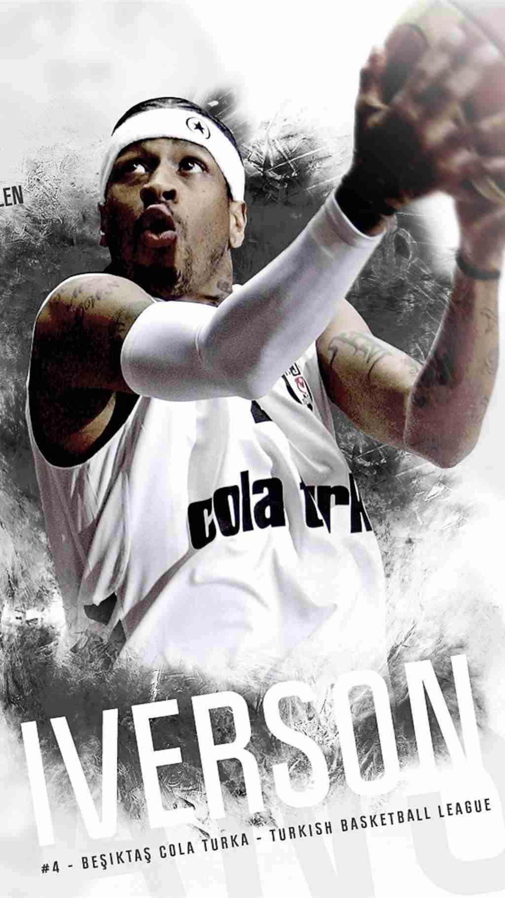 职业篮球运动员阿伦·埃泽尔·艾弗森手机壁纸